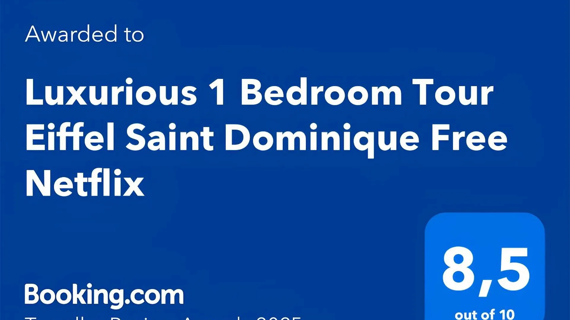 Luxurious 1 Bedroom Tour Eiffel Saint Dominique Free Netflix *